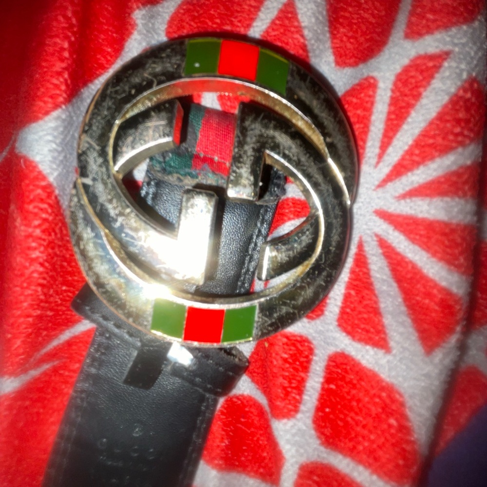 Gucci Black Leather Belt